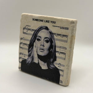 Adele Someone Like You Stone Coaster