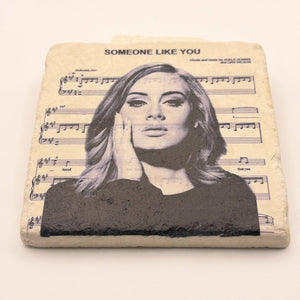 Adele Someone Like You Stone Coaster