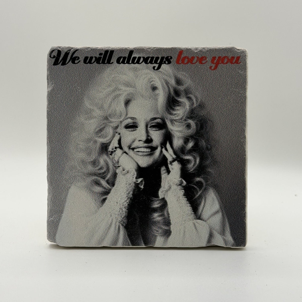 Adele Someone Like You Natural Travertine Stone Coaster artwork