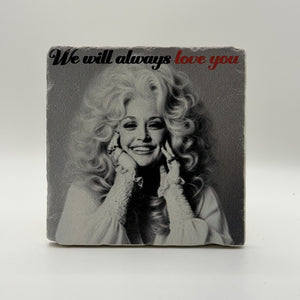 Adele Someone Like You Natural Travertine Stone Coaster artwork