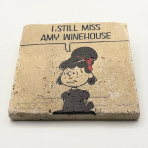 Amy Winehouse Stone Coaster - I Said No