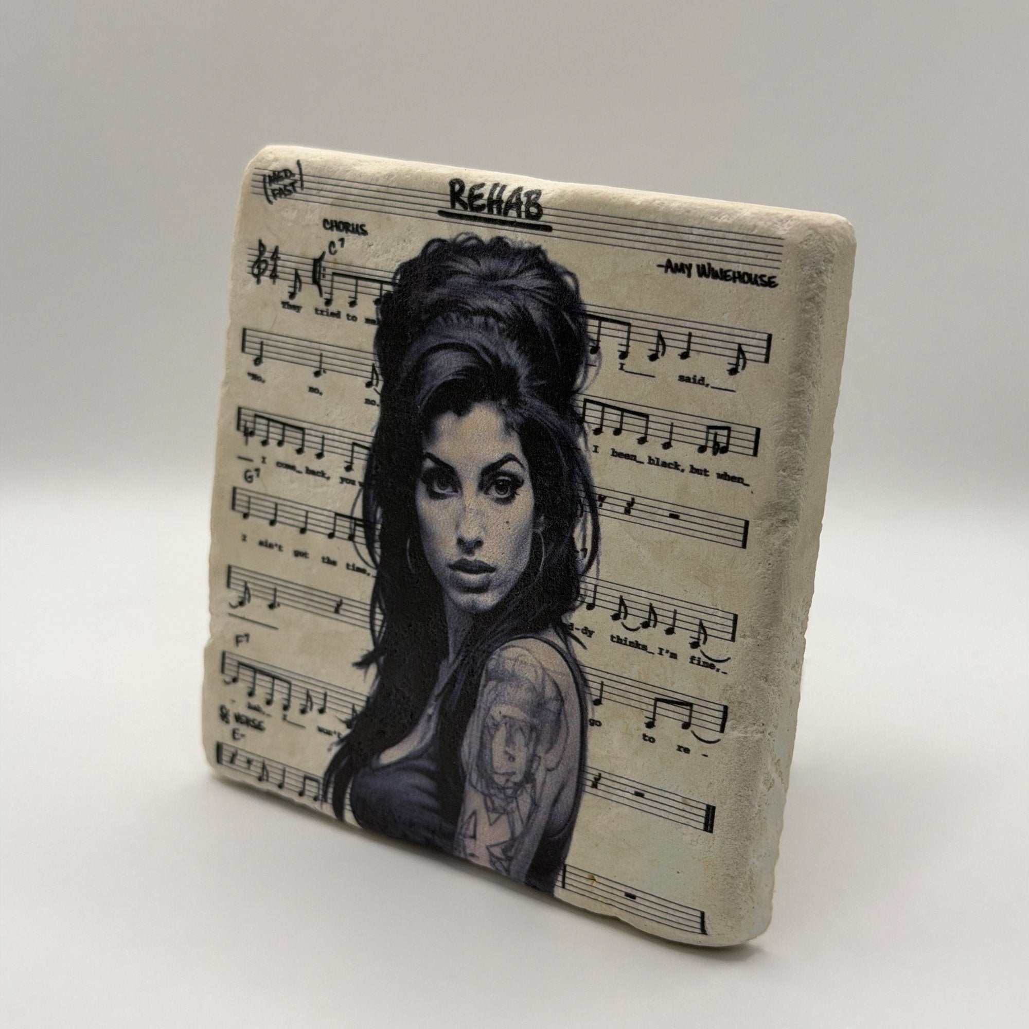 Amy Winehouse Stone Coaster