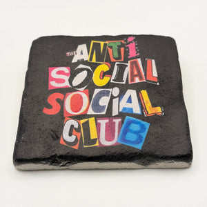 Anti Social Coaster Stone Coaster