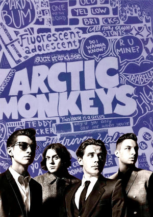Graffiti artwork inspired by Arctic Monkeys lyrics printed on MDF wall poster