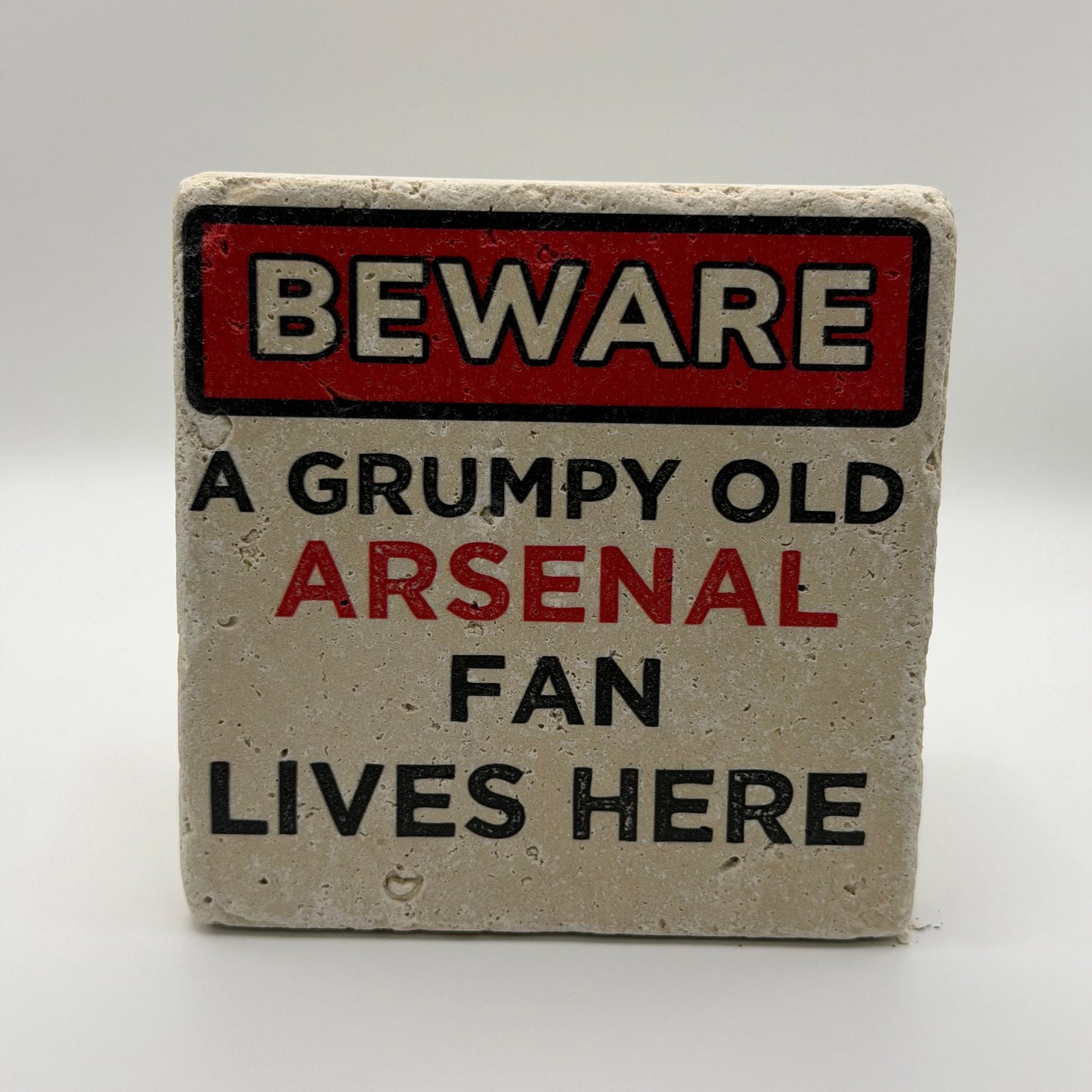 Grumpy Arsenal Fan Stone Coaster