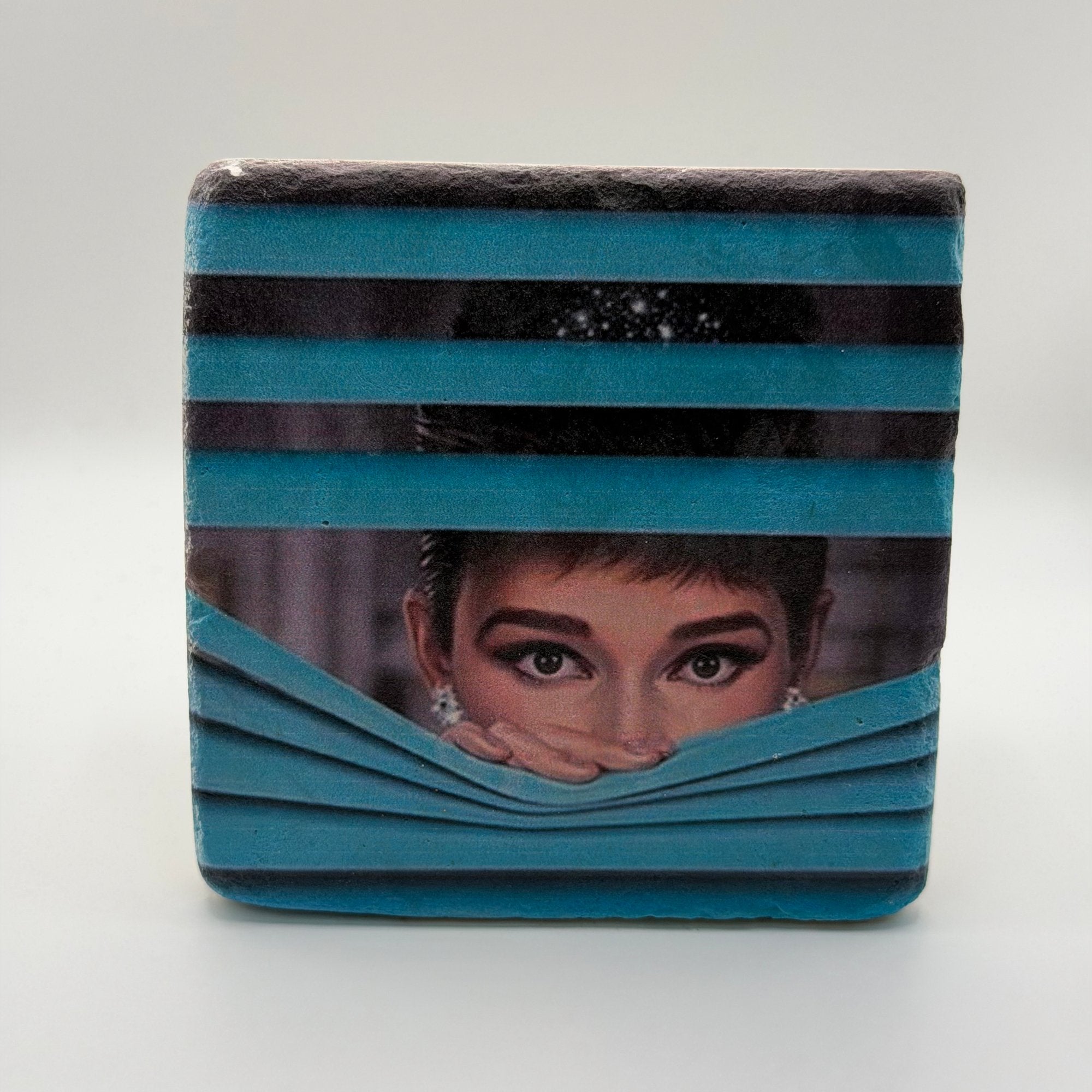 Audrey Hepburn Breakfast at Tiffany Stone Coaster