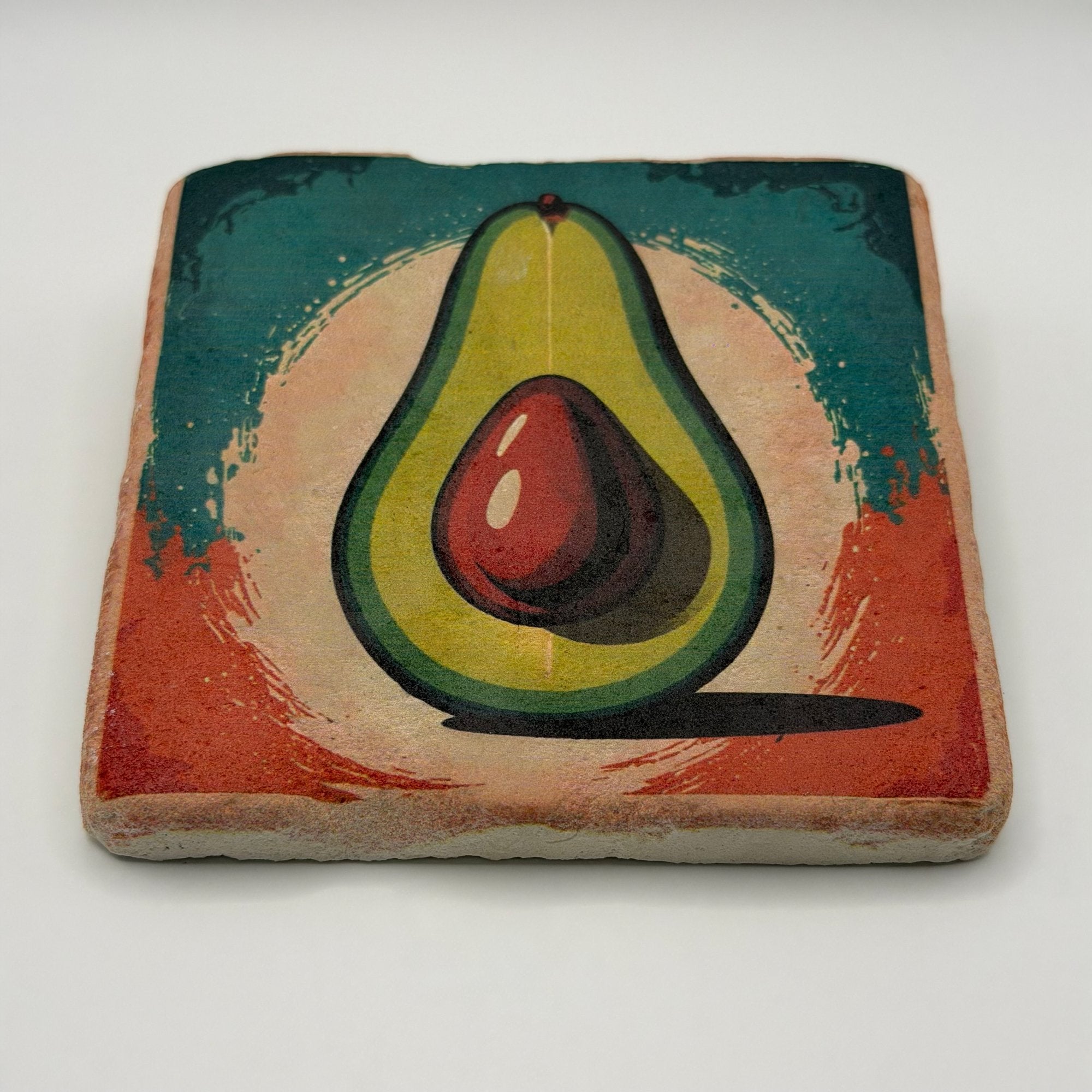 Avocado Paint Stone Coaster