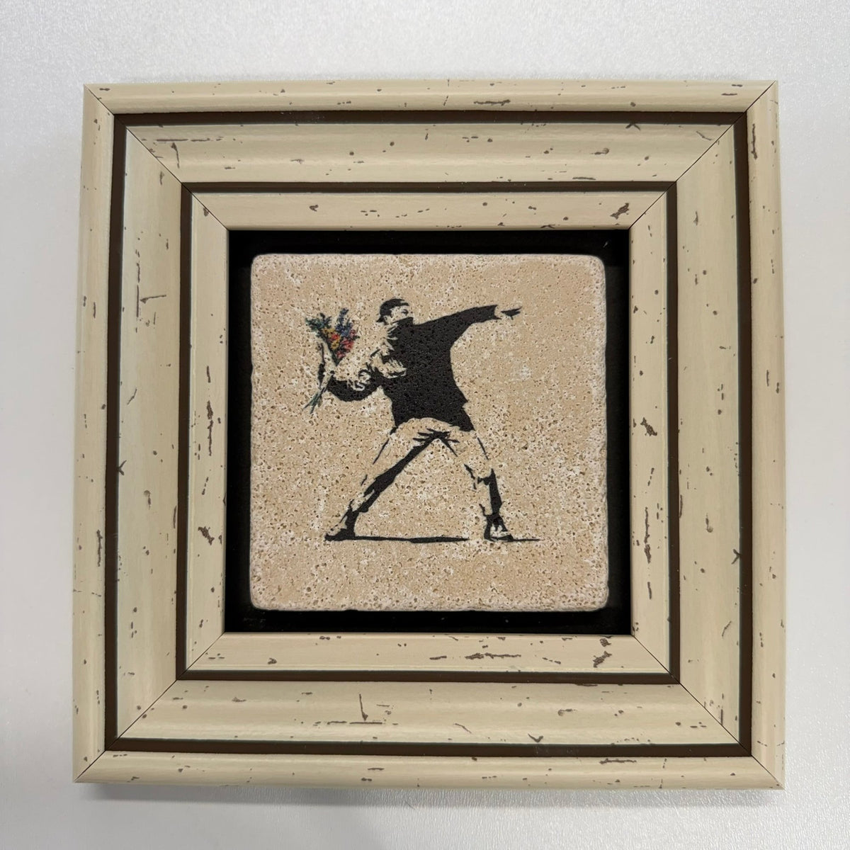 Variant Mapping v4 | banksy-flower-thrower-natural-stone-coaster | with White Frame | sha256:fb6ead456481