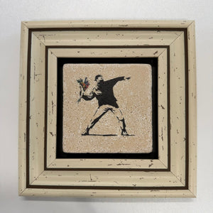 Variant Mapping v4 | banksy-flower-thrower-natural-stone-coaster | with White Frame | sha256:fb6ead456481