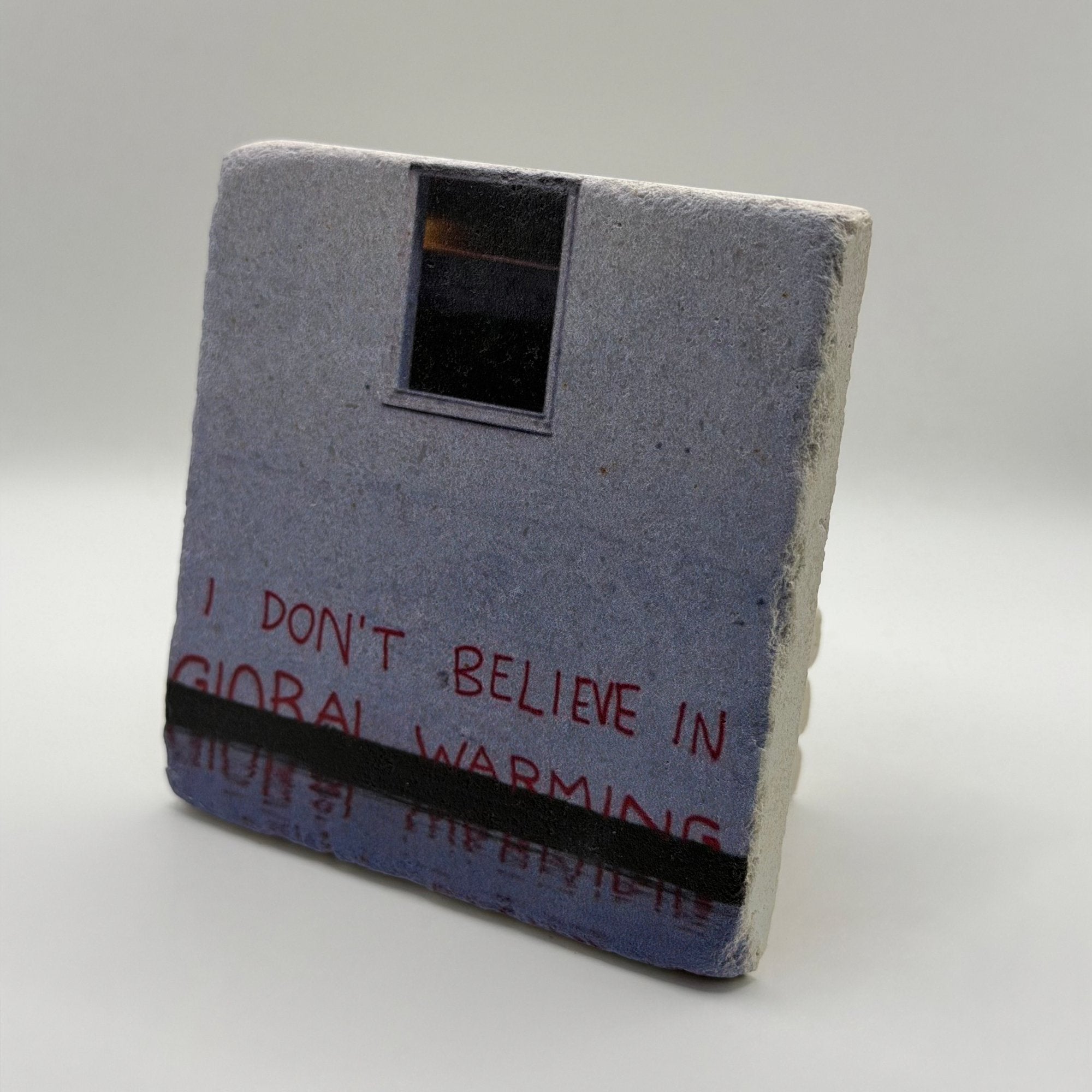 Banksy Global Warming Stone Coaster