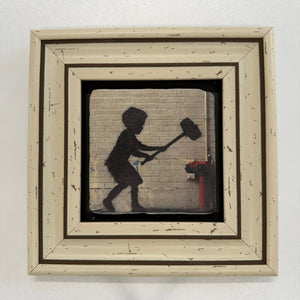 Variant Mapping v4 | banksy-hammer-boy-natural-stone-coaster | with White Frame | sha256:8ba57a312908