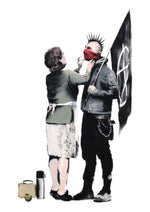 Banksy Mother and Punk Son artwork printed on MDF wall poster