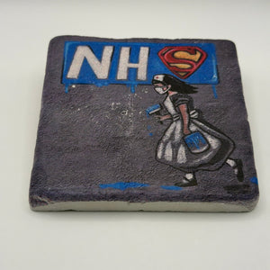 Banksy NHS Stone Coaster