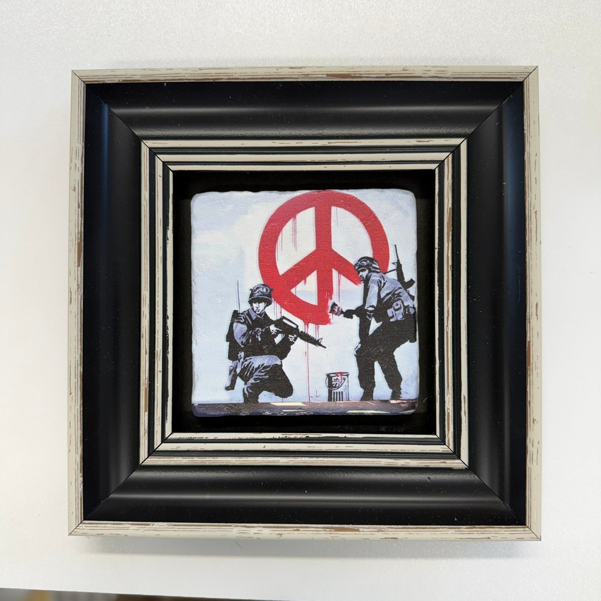 Variant Mapping v4 | banksy-peace-soldiers-natural-stone-coaster | with Black Frame | sha256:daef99e7ed4e