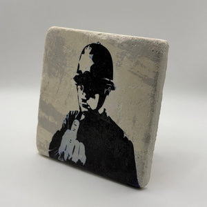 Banksy Rude Copper Stone Coaster