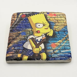 Bart Simpson Stone Coaster
