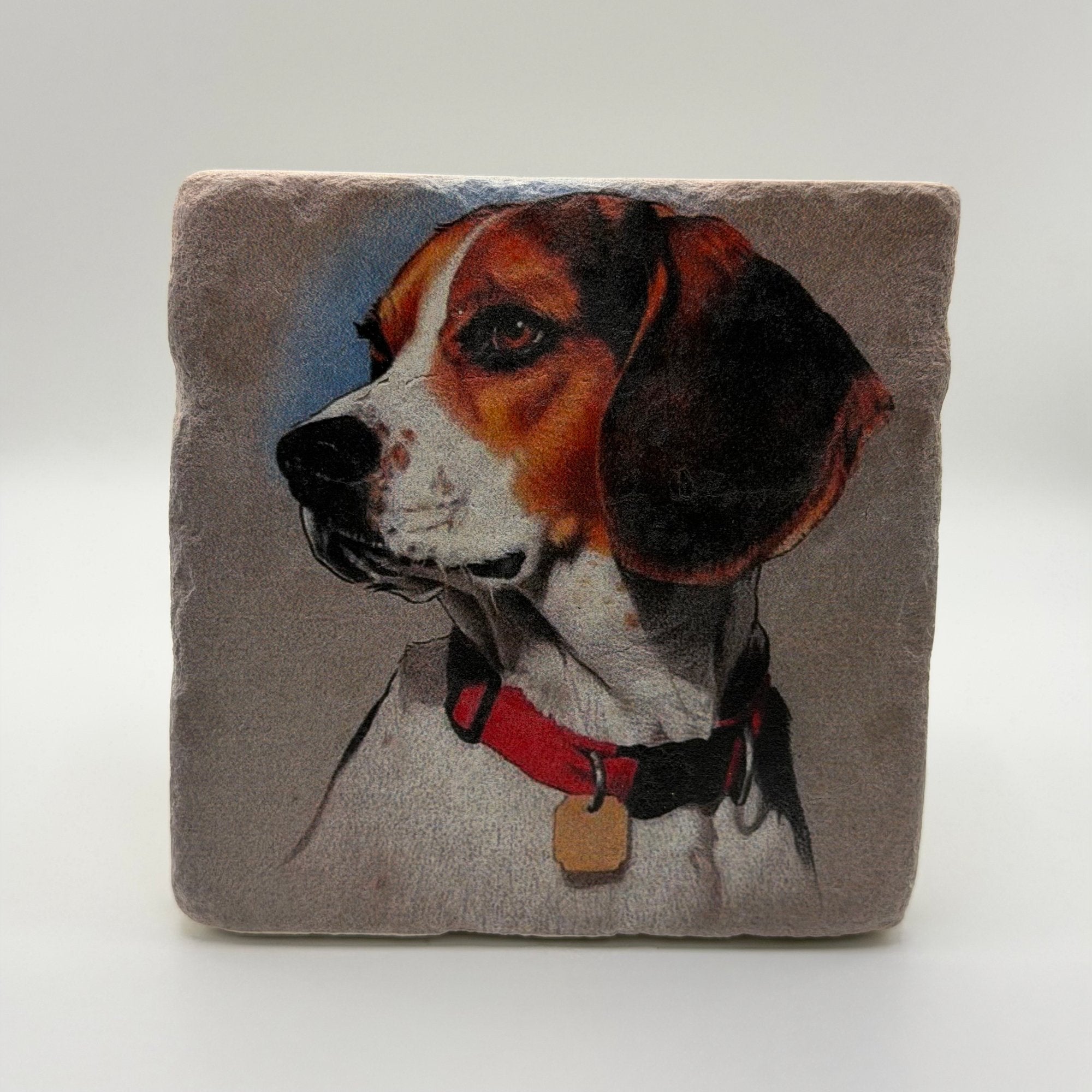 Cute Beagle Stone Coaster