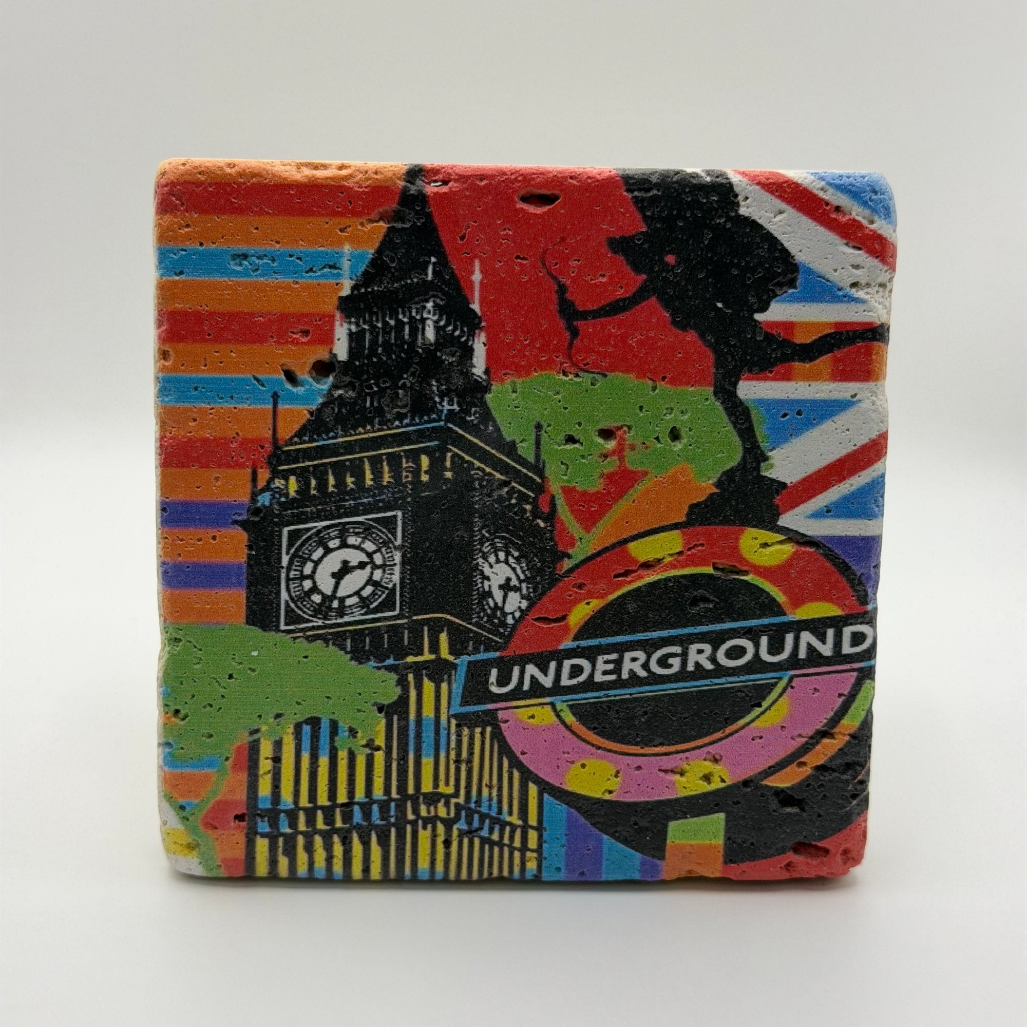 Big Ben London Underground Stone Coaster