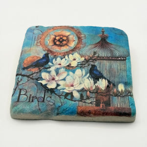 Blue Bird Stone Coaster