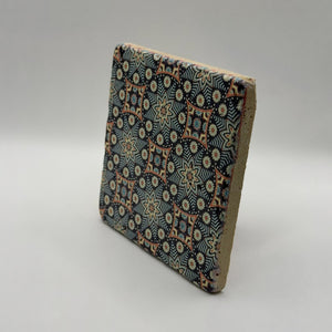 Bohemian Peacock Stone Coaster