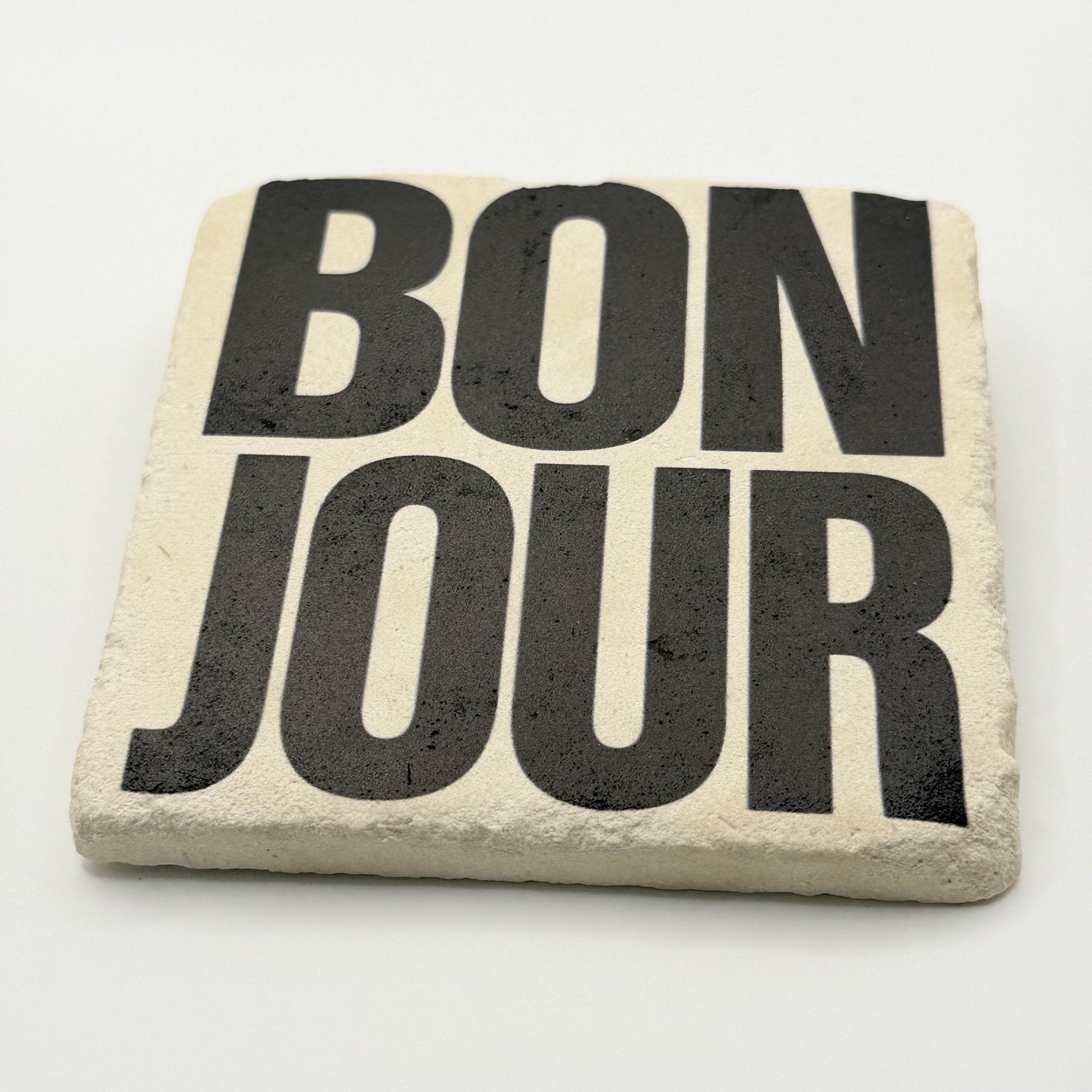 Bon Jour Stone Coaster