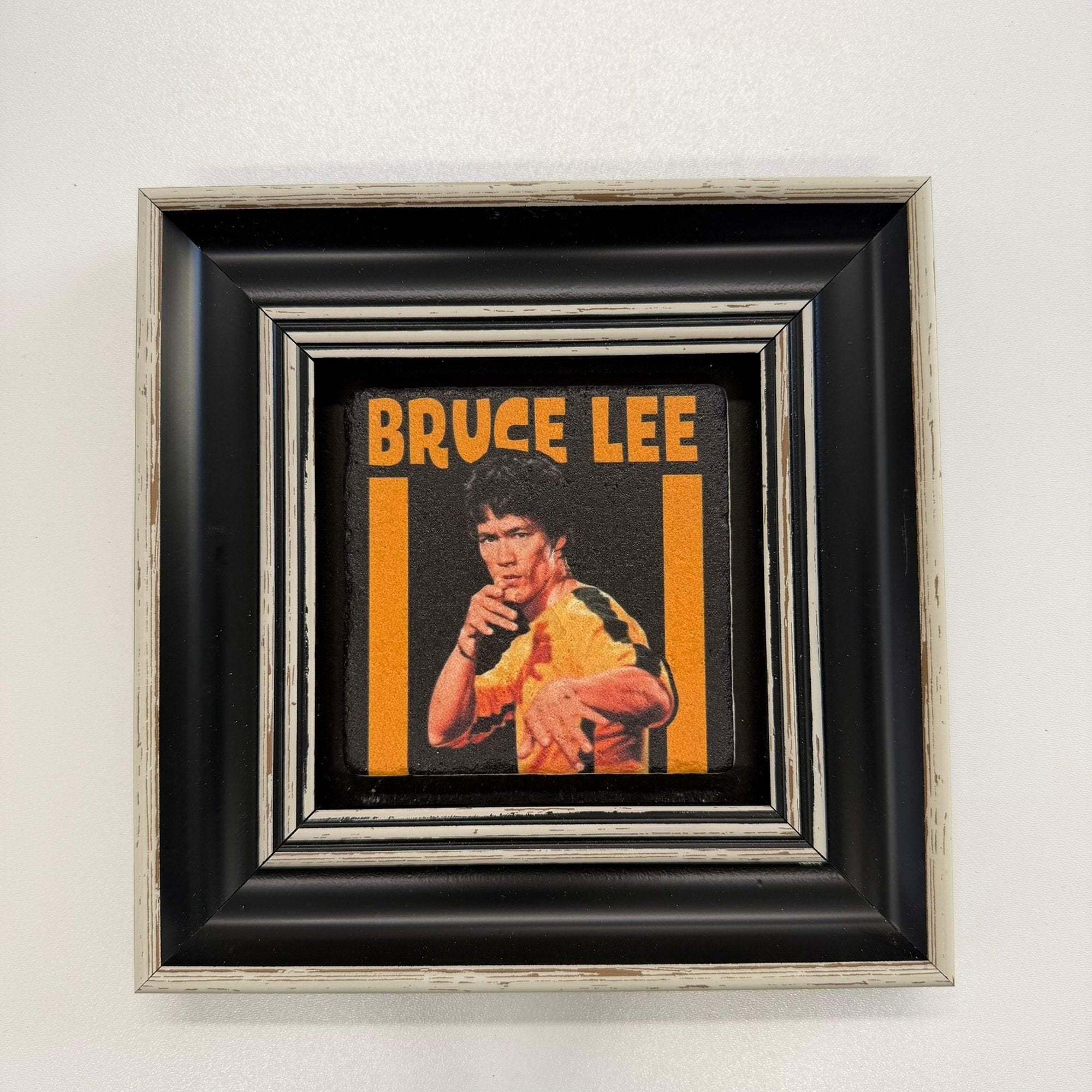 Variant Mapping v4 | bruce-lee-black-game-of-death-natural-stone-coaster | with Black Frame 1