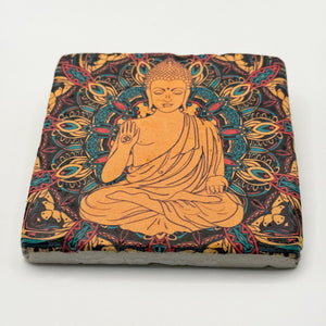 Buddha Mandala Stone Coaster
