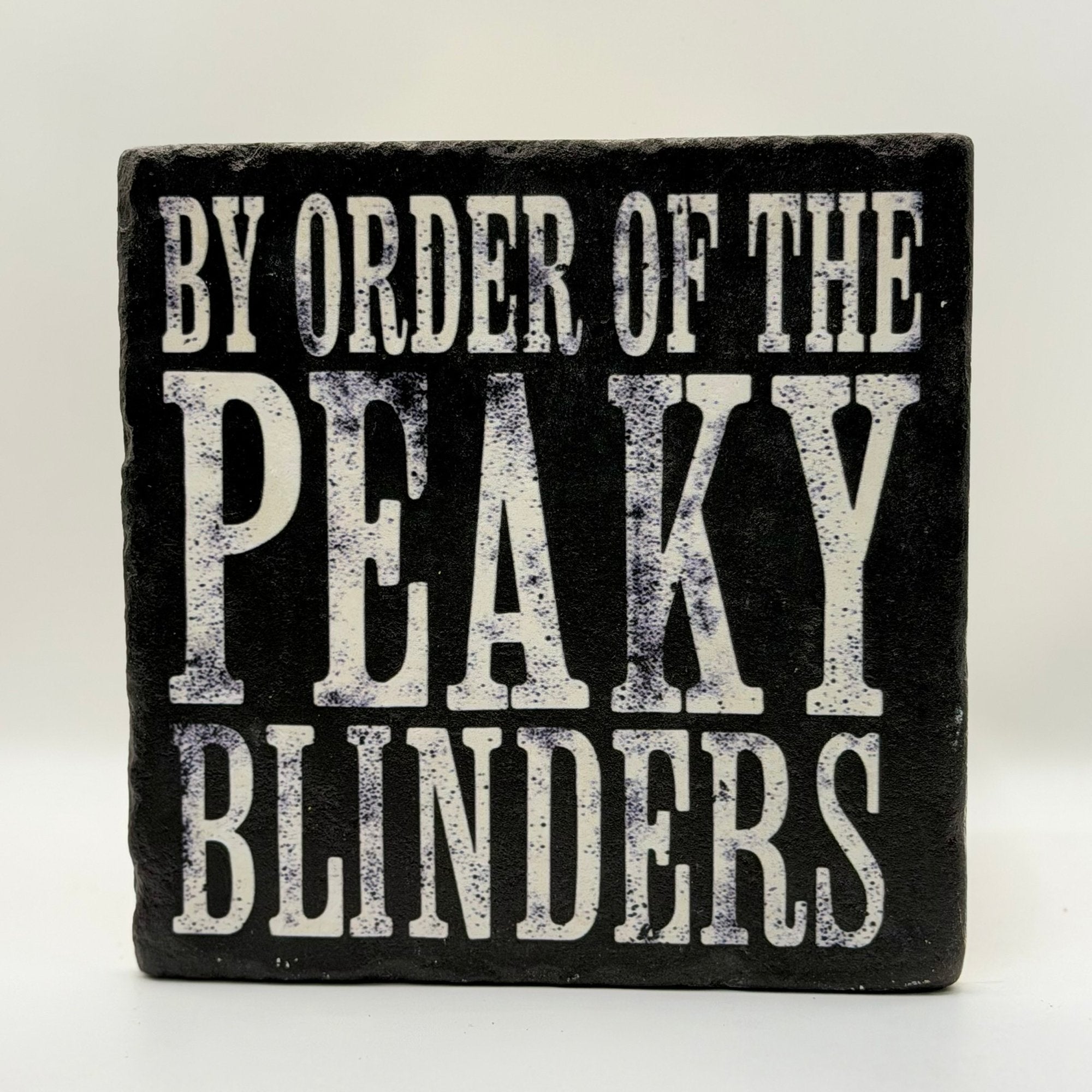 By Order Of The Peaky Blinders Natural Travertine Stone Hotpad artwork