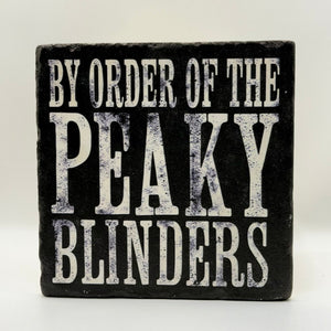 By Order Of The Peaky Blinders Natural Travertine Stone Hotpad artwork