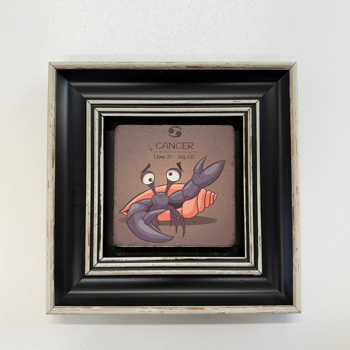 Variant Mapping v4 | cancer-natural-travertine-stone-coaster | with Black Frame | sha256:7a9aafac3351