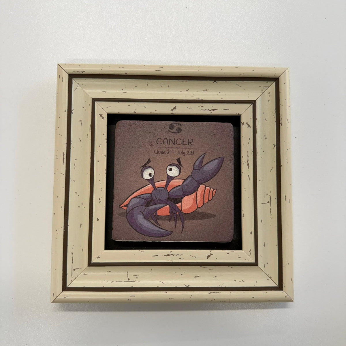 Variant Mapping v4 | cancer-natural-travertine-stone-coaster | with White Frame | sha256:fce2c564dab6