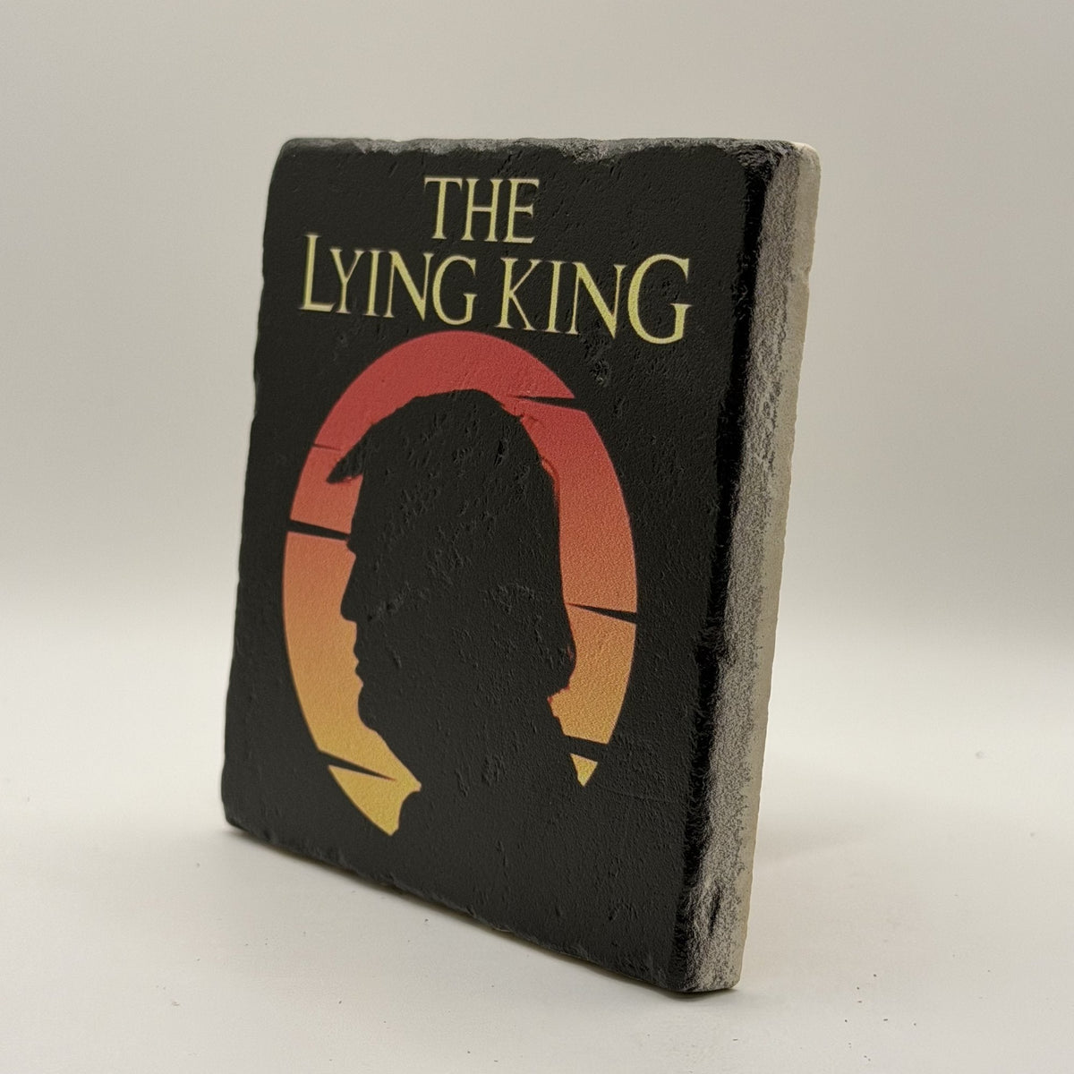 C'Est La Fucking Vie Natural Travertine Stone Coaster artwork
