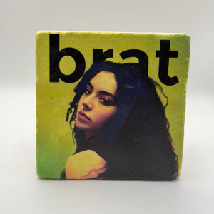 Charli XCX Brat Stone Coaster