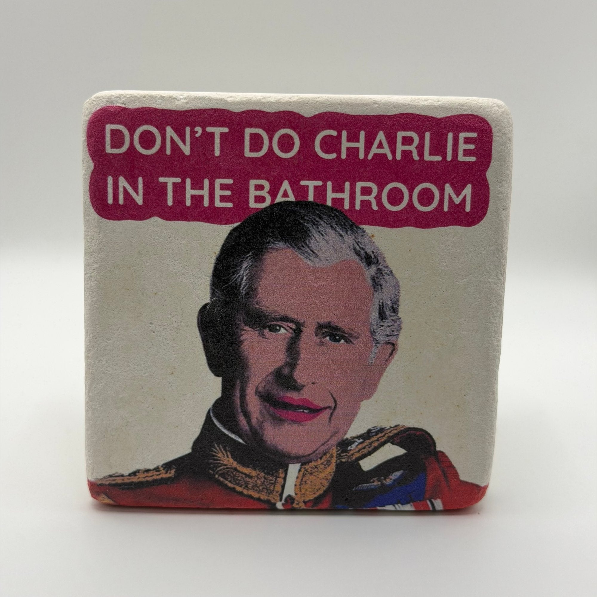 Prince Charles Royal Family Stone Coaster