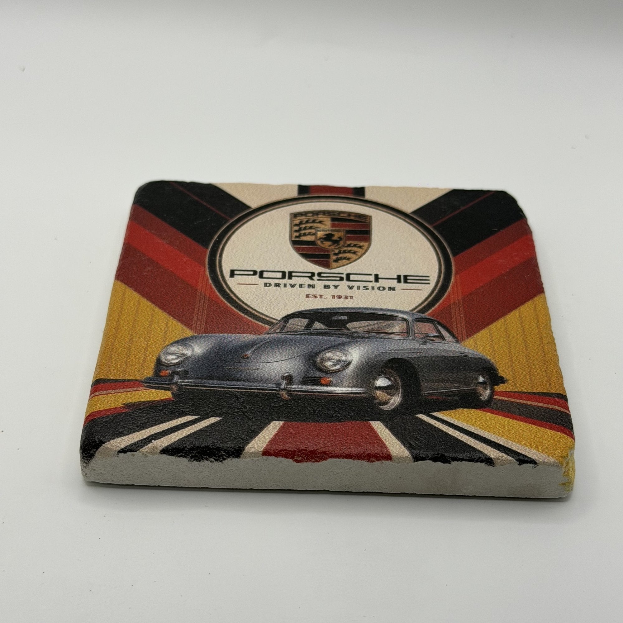 Classic Ferrari Daytona Natural Travertine Stone Coaster 1
