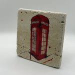 London Classic Phone Box Stone Coaster product image