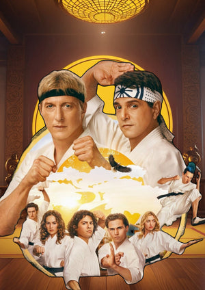 Cobra Kai movie theatre artwork printed on MDF wall poster