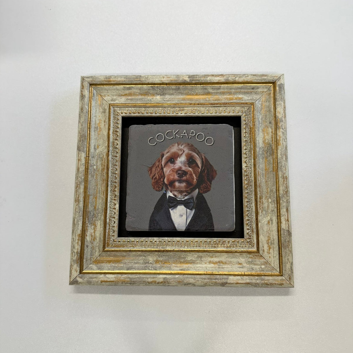 Variant Mapping v4 | cockapoo-natural-travertine-stone-coaster | with Gold Frame | sha256:2956bb4e4a51
