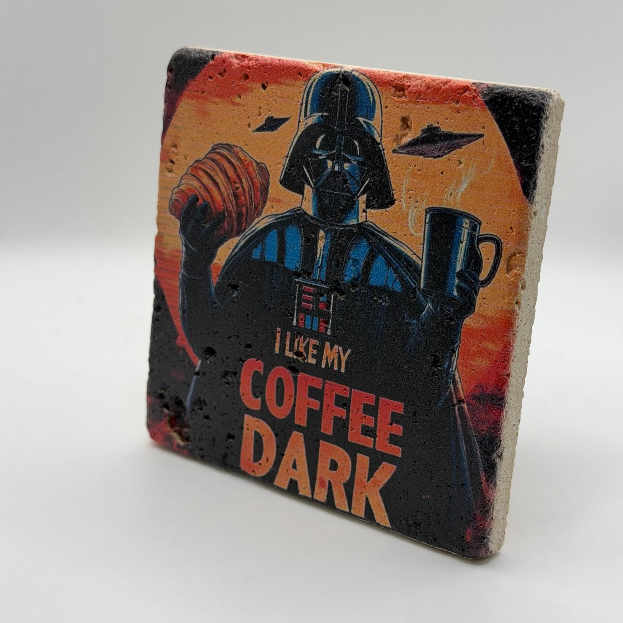 I Like My Coffee Dark Stone Coaster