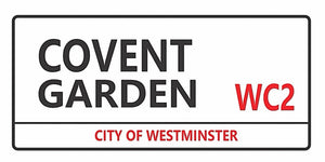 Covent Garden London street sign design displayed as a decorative wall sign
