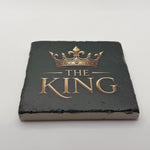 Crown And The King Natural Travertine Stone Coaster 1