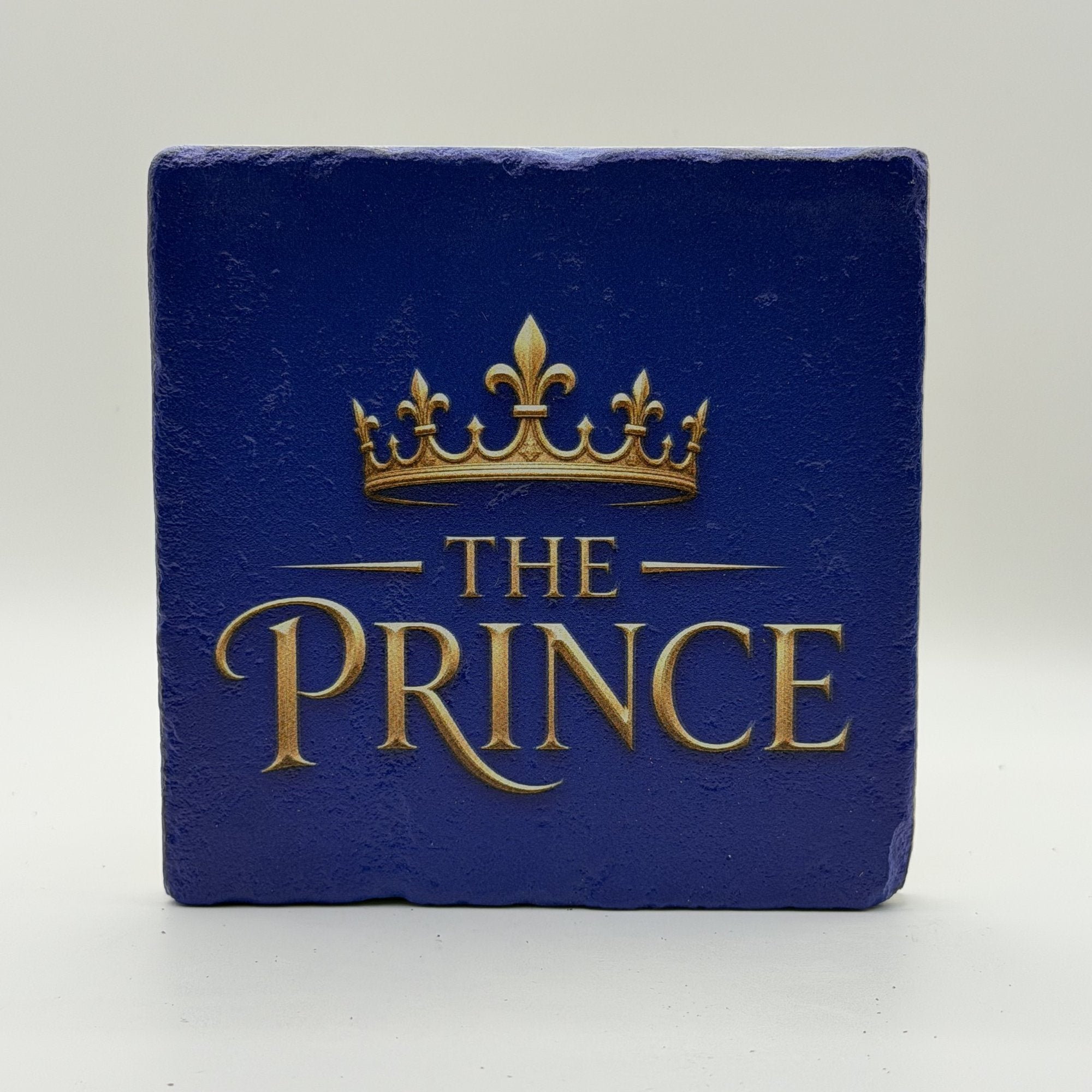 Crown And The Prince Natural Travertine Stone Coaster 2