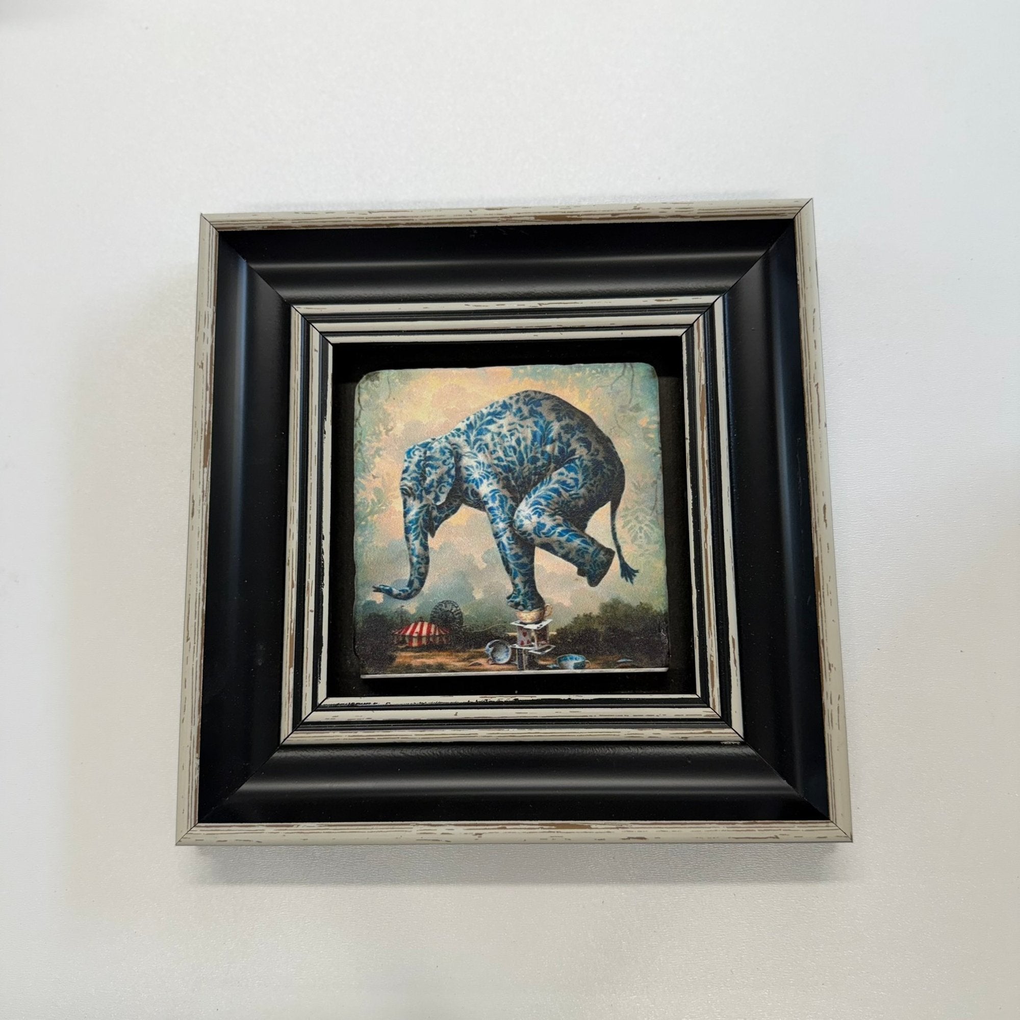 Variant Media V2 | cute-blue-elephant-natural-stone-coaster | black | variant_main | sha256:08189e3d7785