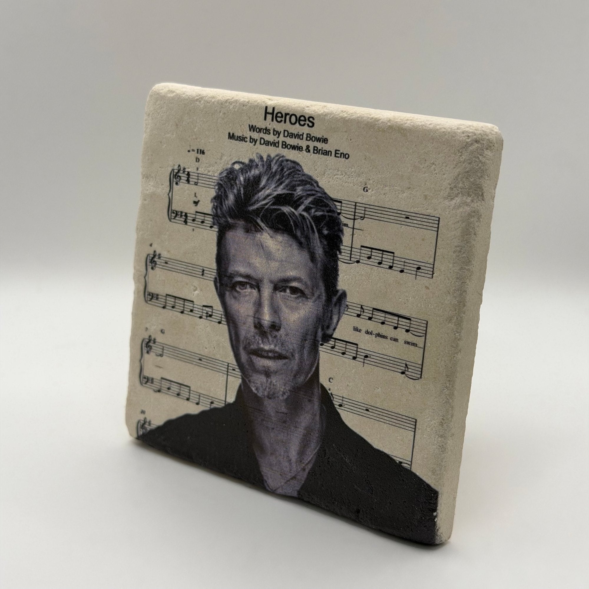 David Bowie Heroes Stone Coaster