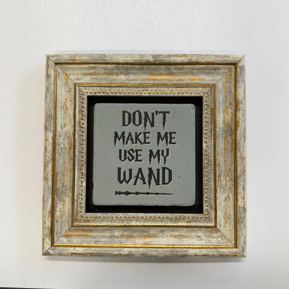 Variant Mapping v4 | dont-make-me-use-my-wand-natural-stone-coaster | with Gold Frame | sha256:cc12480c1d59