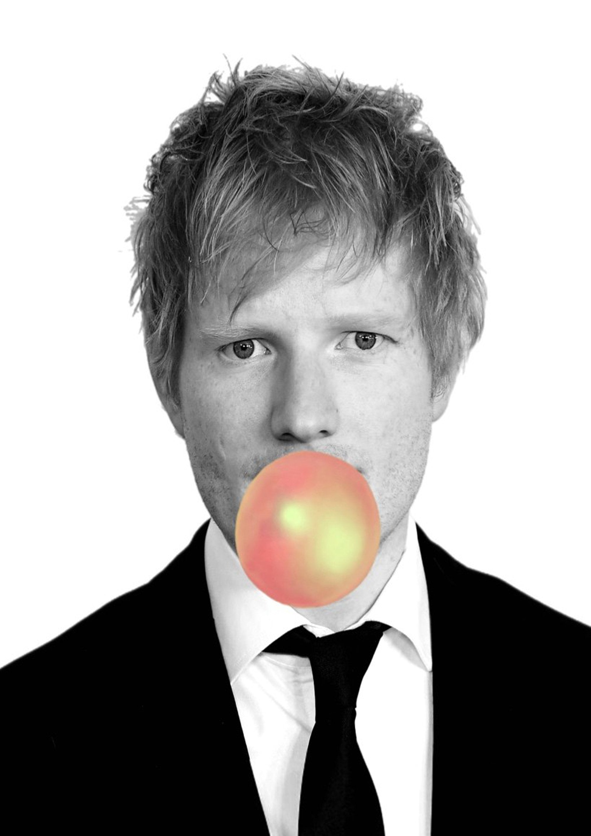 Ed Sheeran Bubblegum artwork printed on MDF wall poster