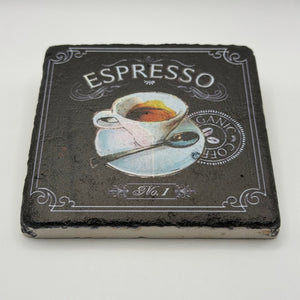 Vintage Espresso Stone Coaster
