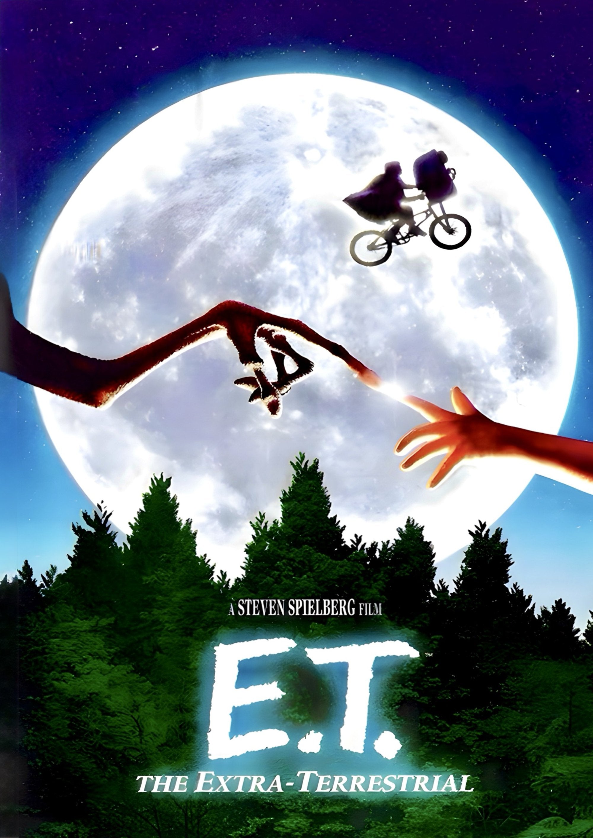 E.T. Moonlight artwork printed on MDF wall poster