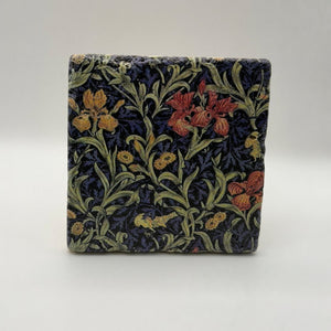 Ethnics pattern number 44 printed on a natural travertine stone coaster