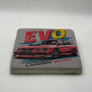 Evo Lancer Stone Coaster